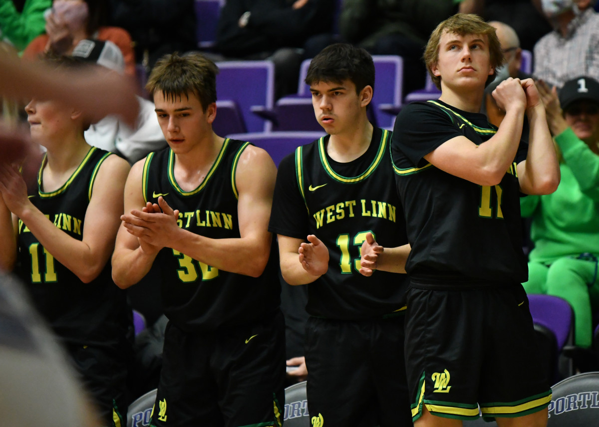 West Linn South Medford boys basketball Taylor Balkom 48